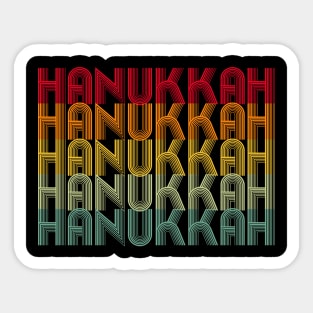 Hanukkah Menorah Lights Family Love Novelty Sticker